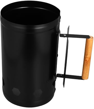 OFFSCH Barril para Encender Fuego Cubo para Barbacoa De Acero para Exteriores para Camping Parrillas y Chimeneas