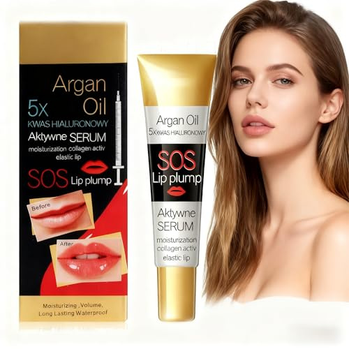 PFSLiang Professional Makeup Feuchtigkeitsspendender Lip Plumper, für Vollere Lippen Lip Filler Lip Care Serum Kit Natural Dauerhafte, Nude, Vergrößernd, Glänzend, cream 19
