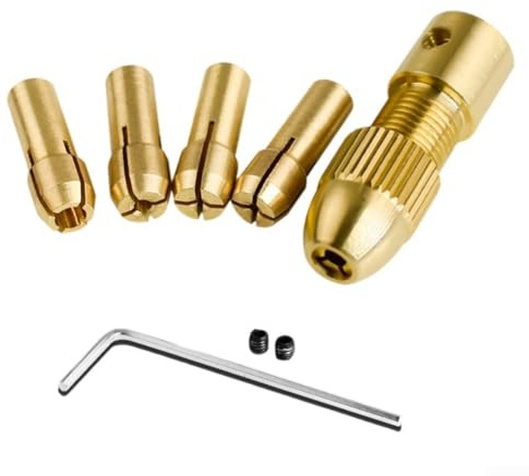 Juego de mini portabrocas de 8 piezas 0 53 mm para PCB y taladro manual con portabrocas de cobre adecuado para múltiples tipos de materiales