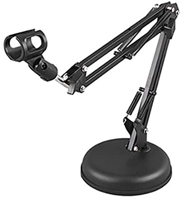 Desk Mic Stand Adjustable Desktop Microphone Tabletop Table Top Short With Gear Fixing Boom Arm Studio Microphone Stand Desk