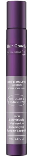 Hair Thickening Serum Helps Reduce Hair Loss, Korean Hair Growth Serum Roll On for Men and Women, Scalp Care Balances Oil, Rosemary, 0.5 Fl Oz (Pack of 1)