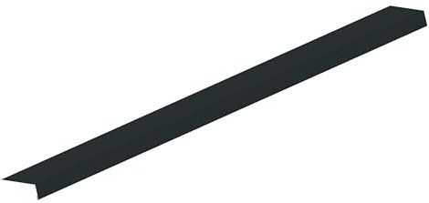 4 Home & Garden Foglio per grondaia, in alluminio, antracite, 200 cm, lamiera per tetto, bordo gocciolante, lamiera angolare (lamiera di ingresso interna)