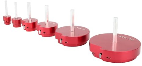 Akozon Juego de Herramientas Escariadoras de Tuberías de PVC de 6 Piezas para Taladros de 1/2 pulgada: Eficiente Kit de Escariado de Tuberías de Plástico PPRK6 con Construcción de Aleación de Aluminio