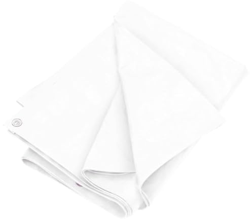 Generico Telone 180 g/m² 3x6 m Bianco HDPE,Teloni di plastica