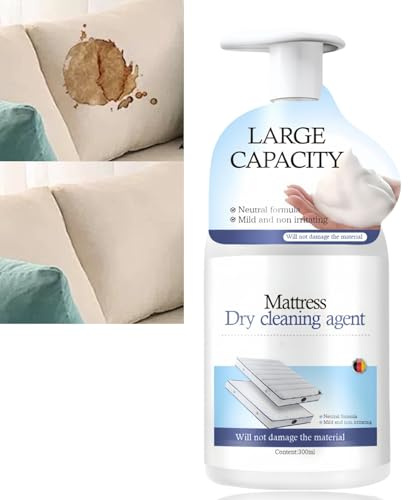 Powerful Mattress Cleaner Stain Remover Spray & Extra Strong Foam Cleaner for Urine Stains,Leather Sofa,Uphol/stery & Fabrics,Fast Acting & Easy to Use,Gentle,Remove Even Old Stains Effortlessly