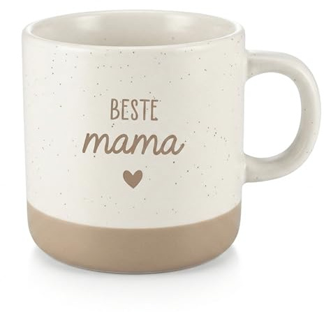 Beste Mama Tasse – Muttertag Geschenk – Mama Tasse mit Herz – Keramiktasse graviert – Geschenk für Oma, Mutter, Geburtstag, Weihnachten – Kaffeetasse Mama modern & minimalistisch