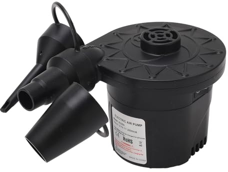 CHICIRIS USB Rechargeable Electric Air Pump, Portable Inflator with Powerful Motor and Safety Protection, for Air Mattress Swimming Pools Outdoor Camping