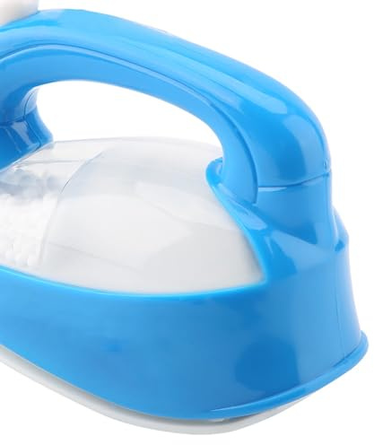 POENVFPO Mini-Bügeleisen-Spielzeug, Rosa Kindermöbel-Spielzeug mit Beleuchtung und Rotierendem Schwamm für Kinder und Mädchen, Rollenspiele, Hausarbeitssimulation