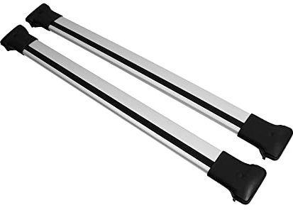 Barres de Toit transversales Compatible avec Dacia Duster 2010-2013 en Aluminium Gris