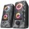 Trust Gaming GXT 606 Javv Casse PC da Gaming 2.0, 12 W, Casse RGB, Alimentazione USB, Jack AUX 3.5 mm, Set di Altoparlanti da Gioco per Computer, Portatile - Grigio Mimetico