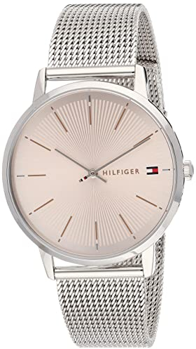Tommy Hilfiger Reloj de Mujer 40mm Cuarzo - Esfera Blush Sunray, Pulsera de Malla de Acero Inoxidable - 1782244