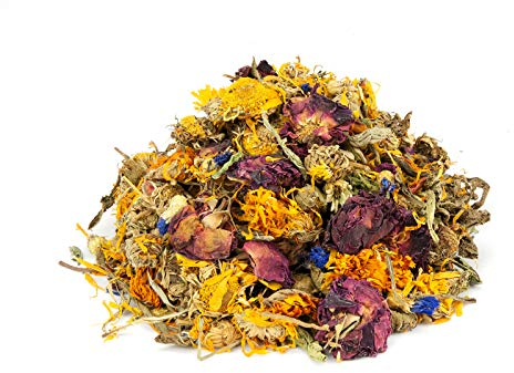 Mr. Crumble Blüten-Kräuter-Mischung 1kg – Getreidefrei - 100 % Pflanzenpower für Kaninchen, Degus & Nagetiere – mit viel Rohfaser – Ohne Zusatzstoffe – Naturnahe Tiernahrung