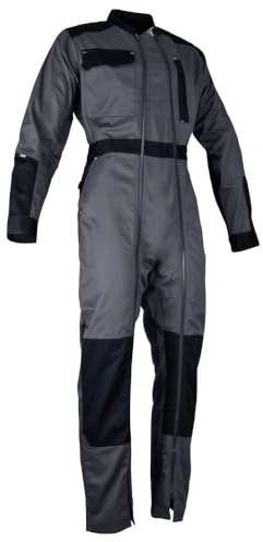 LMA Lebeurre - Combinaison 2 zips bicolore - CHLORE - Gris sombre/Noir