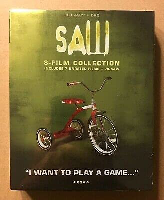 Saw 8-Film Collection Includes 7 Unrated Films + Jigsaw With Slip Cover (Blu-Ray + DVD)