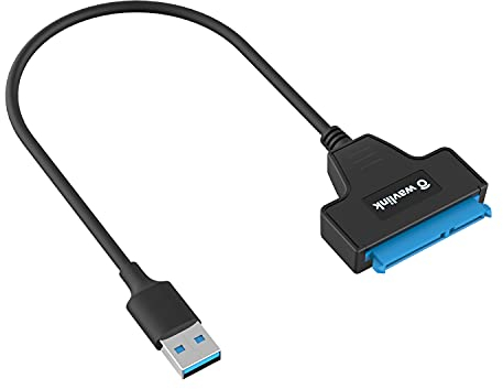 WAVLINK - Adattatore da USB 3.0 a SATA per SSD da 2,5 e HDD da USB a cavo SATA da 2,5