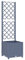 vidaXL Garden Planter with Integrated Trellis - Dark Grey - Outdoor Weather-resistant Polypropylene - 40x40x136 cm