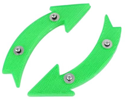 LOVIVER Réflecteurs de Roue de vélo 2 pièces, réflecteurs de Rayons de vélo, réflecteurs d'avertissement pour Adultes, réflecteurs de Roue de vélo pour pièces, Vert