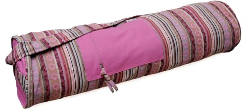 Yogatasche Yogibag® Basic - Zip - Organic Cotton - Art Collection - 75 Cm Inka/raspberry