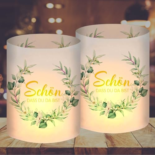 Lot de 12 Photophores Décoratifs de Table Communion, Décoration Table Confirmation Garçon Fille, Décoration Baptême Lanterne, Convient pour Bougies Chauffe-Plat