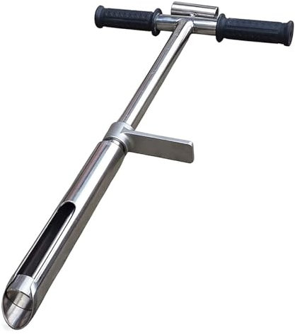 Vnook Sonde De Sol, Échantillonneur De Sol en Acier Inoxydable, Kits D'analyse De Sol avec Poignée en Forme De T for L'échantillonnage De Carottes De Tubes, Utilisé dans Les Fermes