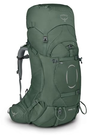 Osprey Ariel Damen-Trekkingrucksack, 55L Medium/Large, Koseret Green