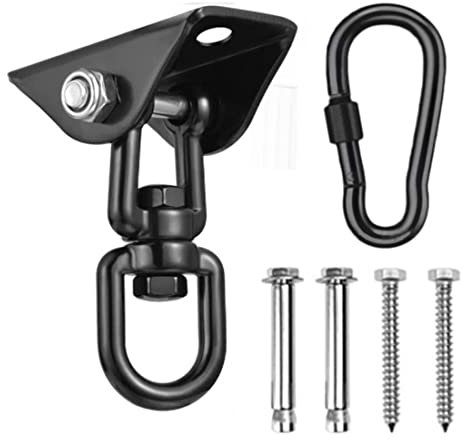 Somoke Deckenhaken, Hängesessel, 360° drehbar, Schaukelaufhänger, 450 kg, Aufhängung für Boxsack, Hängematte, Yoga usw