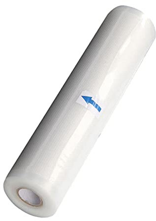 Alipis Sacchetti Goffrati Sottovuoto Per Alimenti Rotolo Monouso Bianco Per Conservazione Verdure Cereali Frigorifero