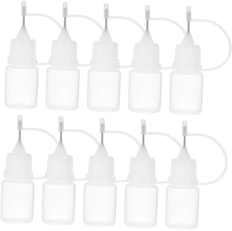 OATIPHO 30 Flaschen mit Flüssigkleber, flexible Ölflasche, spitzer Ausguss, Mini-Flaschen, nachfüllbar, zur Aufbewahrung von Klebstoff, Öl und Flüssigkeiten