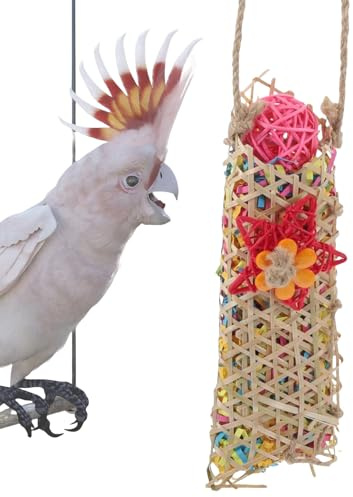 Juego De Juguetes Desgarrados De Papel De Periquito: Juguetes De Papel Educativos Para Las Aves Para Jugar, Con Soporte De Cuerda De Color Y Swing | Recomendado Para Alivio Del Estrés Para Aves Pequeñ