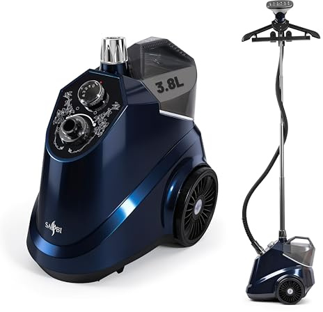 SA BI Premium 2350W Clothes Steamer, Professional Garment Steamer with Large 3.8L Water Tank, Suitable For All Fabrics, Multi-purpose Steamer Clothing