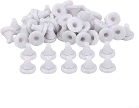 Lot de 50 pommeaux de douche de rechange en silicone pour raccords de douche standard, diamètre inférieur de 8 mm, buse flexible pour un meilleur débit d'eau, installation facile avec matériau
