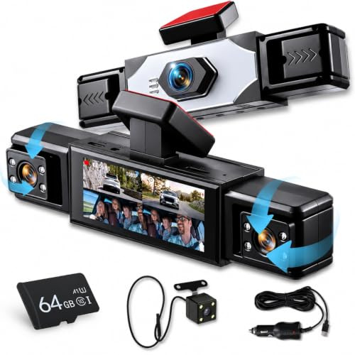 Hodozzy Dashcam 4-kanals dash cam bil