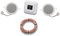 Busch-Jaeger DAB+ (DAB plus) Unterputz Unterputzradio 8215 U – 101 (8215U-101) alpinweiß Komplett-Set Reflex SI + 2 x Deckenlautsprecher / Einbaulautsprecher + 20 Meter Lautsprecherkabel 2x0,75 mm²