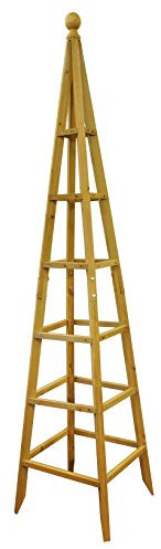 Selections Wooden Garden Obelisk Plant Support for Climbers (1.9m tall)