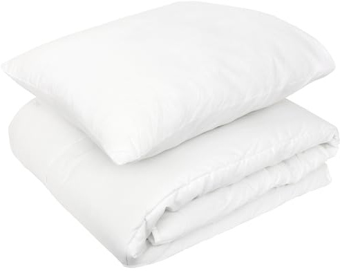 Linnea Pack Premium Couette Hiver 120x150 garnissage 100% Polyester 300 g/m2 et Oreiller 40x60 cm Gavroche Blanc