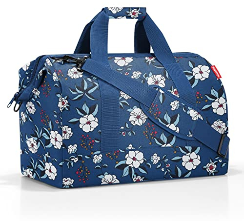 reisenthel Allrounder L Garden Blue Vielfältige Doktortasche zum Reisen, für die Arbeit oder Freizeit Mit funktional-stylischem Design