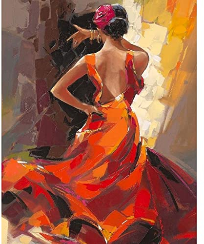 Malen Nach Zahlen Für Erwachsene Frau Figur Ölbild Kits Handarbeit Diy Geschenk Home Decoration Acrylfoto, Kein Rahmen, 50 X 70 Cm Malen Nach Zahlen Kits Für Erwachsene Anfänger, Creative Diy Digit