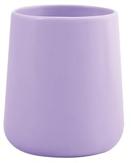 MSV - Gobelet en Céramique Maonie 300 ML - 8,5x8,5x10cm - Accessoire Pratique et Esthétique pour Votre Salle de Bain - Facile à Nettoyer et particulièrement résistant à l'humidité - Lavande Mat
