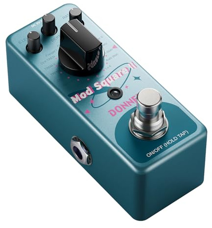 Donner moduleringspedal – Mod Square Ⅱ för elgitarrpedalbrädor, 16 effekter kör Phaser Tremolo Flanger roterande vibrator Wah Lo-fi Detune 16 moduleringslägen, äkta bypass