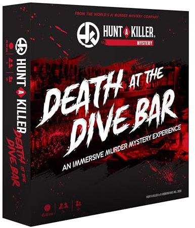 Hunt A Killer Death at The Dive Bar, Immersive Murder Mystery Game – Nehmen Sie den ungelösten Fall als unabhängige Herausforderung an, zum Date oder mit Familie und Freunden als Detektive für die