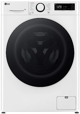 LG F4R5009TSWW Lavatrice 9kg AI DD, Classe A-10%, 1400 Giri, TurboWash, Vapore