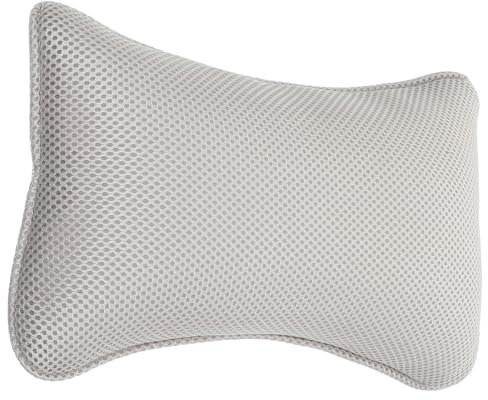 Abaodam Bath Pillow Bathtub Headrest Pillow with 3D Mesh Suction Cups Non-Slip Washable Spa Cushion for Neck and Back Support Relaxation in Home, Hotel, and Sauna Use Random Random Color