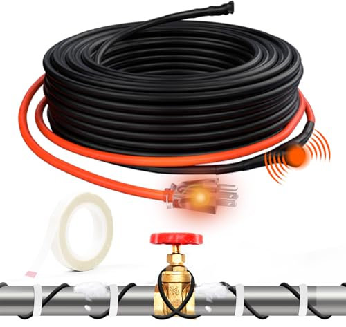 HEATIT 15ft Heat Tape for Pipe Freeze Protection Energy-Saving 3W/FT ETL