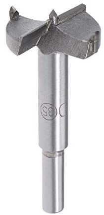 sourcing map Forstner Drill Bits 35mm, Tungsten Carbide Wood Hole Saw Auger Opener Woodworking Hinge Hole Drilling Boring Bit Cutter Gray with Case