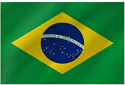 R&F srls Bandiera Brasile Nazionale Tessuto Misura Standard 90 X 150 cm