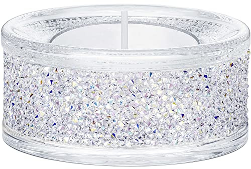 Swarovski Crystal AB schimmernder Teelichthalter, 1 Tisch-Kerzenhalter mit schimmerndem Finish