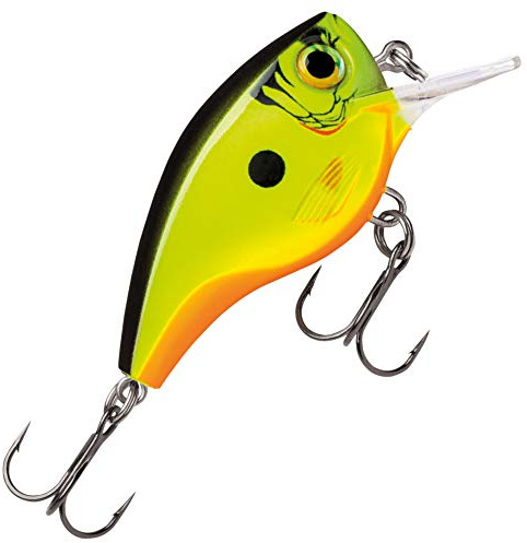 Rapala - BX Brat Angelköder - Angelzubehör aus Balsaholz - Süßwasser Spinnköder - Friedfische und Raubfische - Lauftiefe 0,9m - Fischköder 5cm, 10g - Hergestellt in Estland - Chartreuse Shad