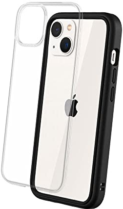 RhinoShield Modulares Case kompatibel mit [iPhone 13] | Mod NX - Anpassbare & stoßdämpfende Schutzhülle im schlanken Design - 3.5 Meter Fallschutz - Schwarz | Bumper-Case mit Backplate, modulares 2-Wege-Design, Fallschutz nach Militärstandard