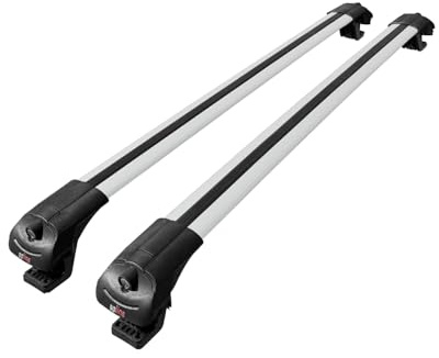 MDAK Compatible with Dacia Duster (HS) Post-Facelift 2014-2017 ACE-1 Car Roof Rack Cross Bar Grey Aluminium 2 Bars