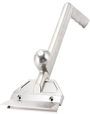 MOREIH Heavy Duty Grill Scraper Long-Handled Stainless Steel Griddle Spatula Barbecue Teppanyaki Grill Clamp Spatula for Outdoor BBQ Grill Camping Cooking